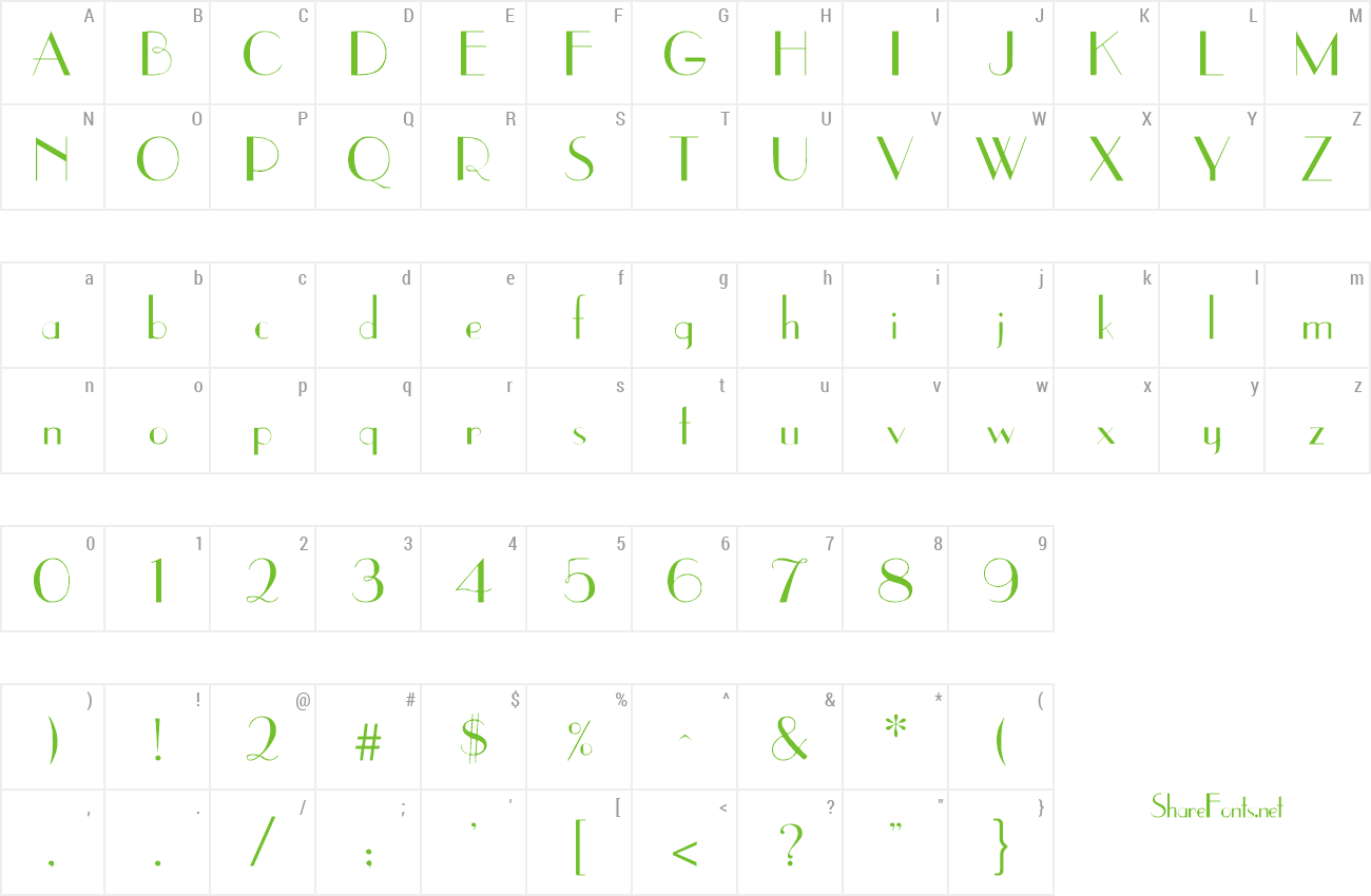 Font SNOOTY preview